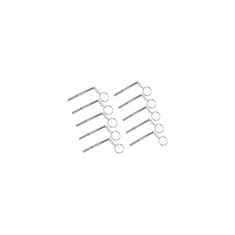 10-teiliges Präzisionsschraubendreher-Set, Mini-Schraubendreher, multifunktionales Mini-Schraubendreher-Werkzeug für Brillen, 3-in-1-Schraubendreher-Uhren-Brillenreparaturset mit Schlüsselanhänger – C (1/4)