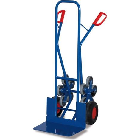 VARIOfit Treppenkarre mit 2 fünfarmigen Radsternen und Luftbereifung Schaufel 480 x 300 mm (1/3)