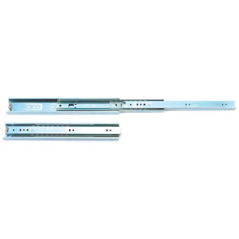 coppia guide acciaio zincato lucido per cassetti scorrevoli 50 cm guida cassetto