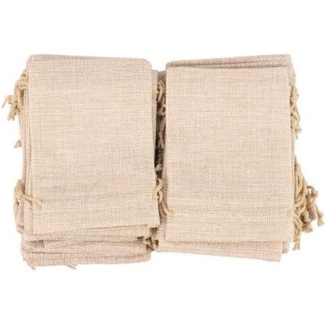 Sac De Cadeau De Cordon De Toile De Jute Pochettes De Bijoux Pour Mariage Et Faveurs De La Fete,Diy Artisanat,Cadeau,Noel GIFT (1/4)