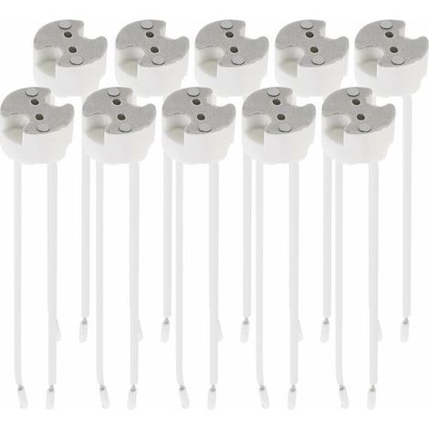 Lot de 10 douilles GU5.3/MR16 avec câble 12 V – Support pour spots LED et halogènes – Compatible ampoules basse tension (1/4)