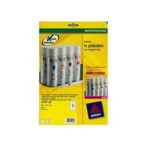 L4776-20 etiqueta de impresora Blanco