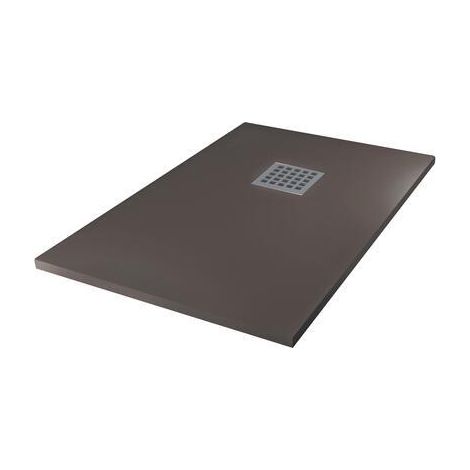 Receveur de Douche Résine de Synthèse mina gris anthracite 70x100 - Elmer