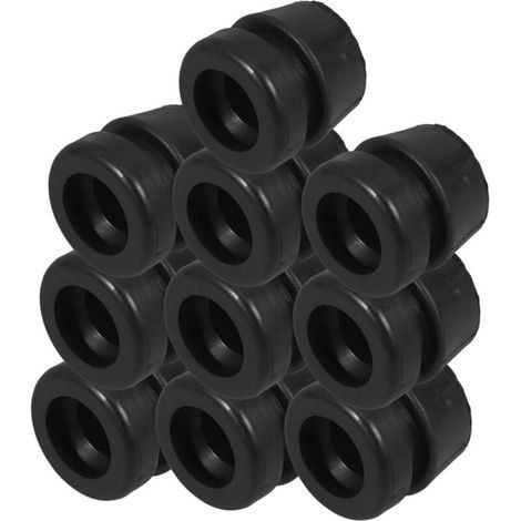 Lot de 20 Patins d'Amortissement en Caoutchouc pour Tronçonneuse 12 Pouces Coussins Anti-Vibrations Compacts pour Petite Tronçonneuse à Main Accessoires de Rechange Solide et