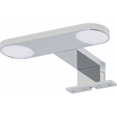 Tiger Yaro Lampada per specchiera LED, Alluminio, Acrilico, Vinile, Cromato, 17.5 x 3.5 x 13 cm (1/5)