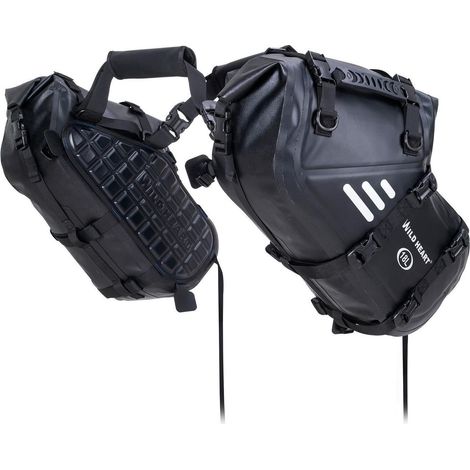 Motorrad Satteltaschen Wasserdicht 36L Paar mit reflektierenden Streifen (1/5)