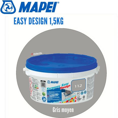 Joint époxy Kerapoxy Easy Design MAPEI 112 Gris moyen - 1,5 Kg (1/5)