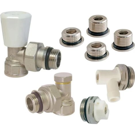 Kit radiatore manuale universale in ottone SOMATHERM FOR YOU