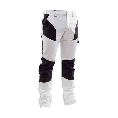 PANTALON DE TRABAJO STRETCH BLANCO/GRIS Talla L (52-54)