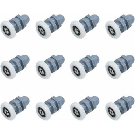 12 Pièces Roulette Porte De Douche Douche Roulettes Galets De Porte Porte Coulissante Porte A Roulette Rouleaux Inférieur Porte De Douche Roue Rouleau Roulette Roue Douche 20Mm Roulette (1/4)