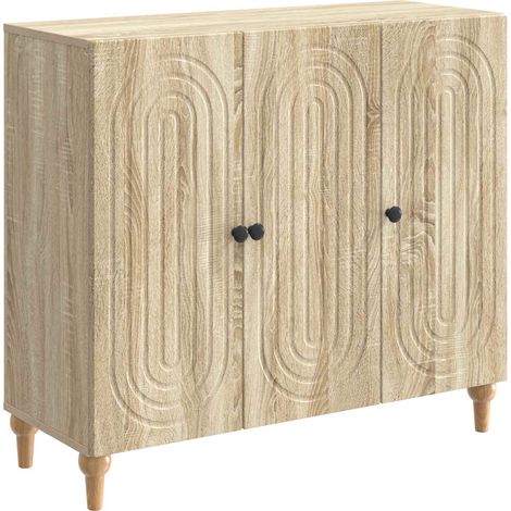 Aparador Roble Sonoma 89 x 34,5 x 80 cm Madera de Ingeniería vidaXL