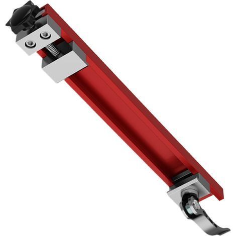 Saw Track Guide, Adjustable Woodworking Cutter Track, Precision Clamp Base Attachment, Perfect for Lumber, Framing, Crafting, Engraving, Carpentry Applications, 240x30x46mm Aluminum (1/5)