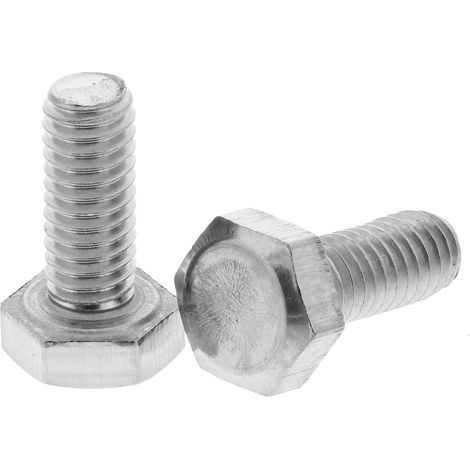 Vis à tête hexagonale, Acier Inoxydable A2 304 Brut, M4 x 10mm ( Prix pour Sachet de 100 )