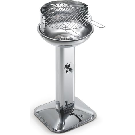 Barbecue Inox Venus 480 Pro System Griglia Acciaio Cromato Ø Cm 44 H Cm 89 (1/2)