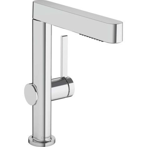 Hansgrohe Finoris - Miscelatore da lavabo 230, con sistema di scarico Push-Open a doccetta estraibile, EcoSmart, cromo 76063000 (1/10)