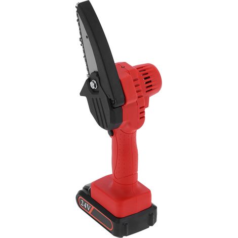 Mini tronçonneuse électrique en mode charge, outils de travail du bois et de jardinage FYD-003 rouge, prise AC110-240VEU