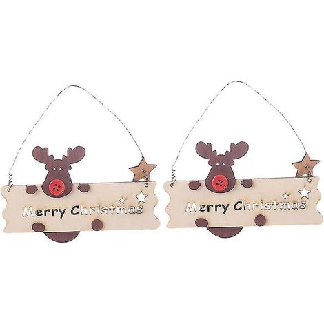 Nouvelles décorations de Noël suspendues (2 pièces)
