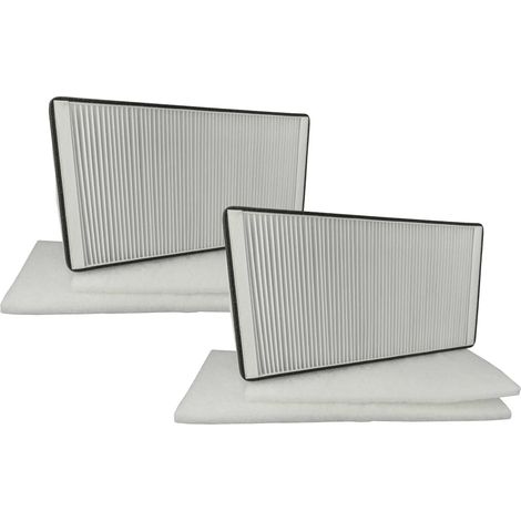 vhbw Set filtros compatible con Helios KWL EC 450 ECO, 450 PRO, 450 W, 500 ECO, 500 PRO, 500 W unidad ventilación - 6 uds.