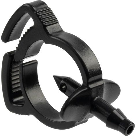 Set of 25 Self-Drilling Water Sockets Diameter 5 mm with Clamp Clip Plastic Spiking Connector for Drip Watering Diameter 16-18 mm - Irrigation System (1/5)