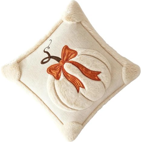 Rustikaler, dekorativer, bestickter Kissenbezug Kissenbezug für Thanksgiving, Halloween, Zuhause, Terrasse, Sofa, Schlafzimmer, Wohnzimmer, Stuhl, Sessel (1/5)