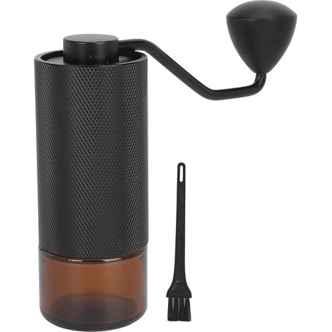 Molinillo de café manual cuerpo aluminio núcleo acero ajuste preciso mango madera – Ideal para hogar y viajes (1/5)