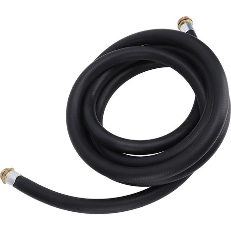 Tuyau de transfert de carburant noir haute pression résistant à l'érosion, 4 m, pour pompe de transfert de carburant et réservoir. (1/5)