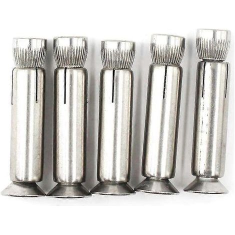 Lot de 5 boulons d'expansion hexagonaux M8 x 70 mm en acier inoxydable 304