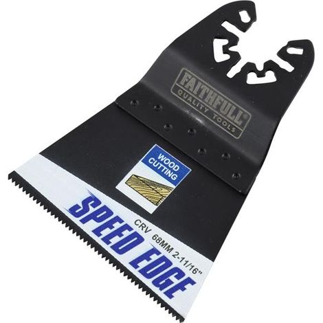 Faithfull FAIMFW68GSE5 Multi-Tool Speed Edge Ground Set Wood Blade 68mm (5 Pack) (1/5)