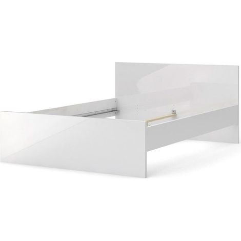 Nada Bett 140 200 cm weiss hochglanz. (1/3)