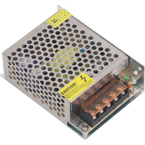 Convertisseur de commutation régulé 110-220 V à 12 V 5 A 60 W Adaptateur de transformateur d'alimentation pour bande LED, surveillance de projet informatique (1/5)