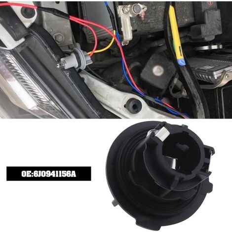 Supporto per luce posteriore auto 6J0941156A, compatibile con Exeo Ibiza Leon, pezzo di ricambio nero (1/2)