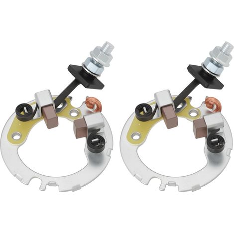 2 Pièces Brosses de Charbon de Démarreur Moto avec Base Compatible avec 125 150 (1/5)