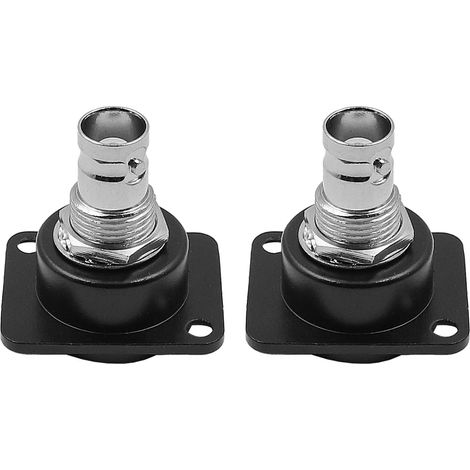 Connecteur Double BNC de Type D, Adaptateur de Montage sur Panneau de châssis, pièces de Surveillance Audio, 2 pièces. (1/5)