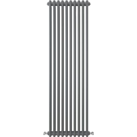 Acezanble Vertical Traditional Cast Iron Style Radiator 1500x470mm 2 Column Anthracite