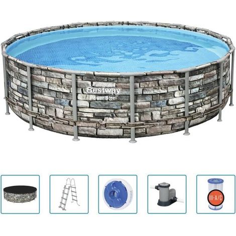 Ensemble de piscine Bestway Power Steel 488x122 cm (1/5)