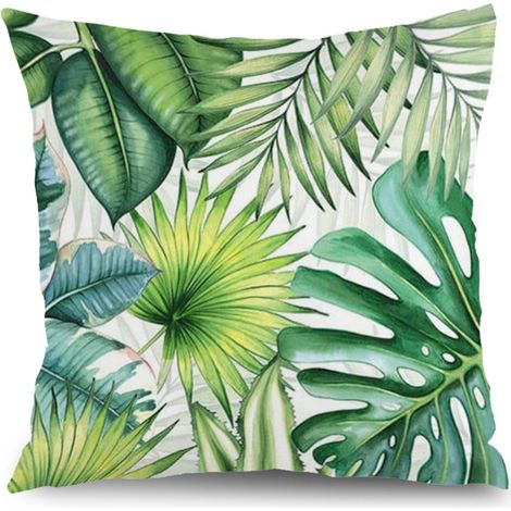 Housses de coussin style ferme floral, décoration maison jardin,50×50cm (1/5)