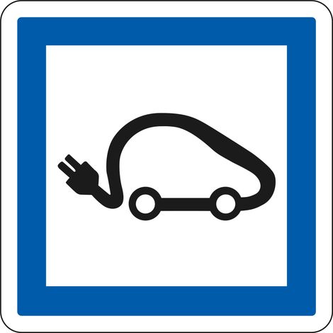 Panneau Indication CE15i – Recharge véhicules électriques – Gamme ECOLIGN – Classe 1 – 350 mm (1/5)