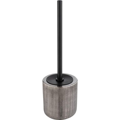1 Kit Accessoires WC, Support Brosse Céramique, Tête Interchangeable, Surface Structurée, Pour Salle De Bain (1/5)