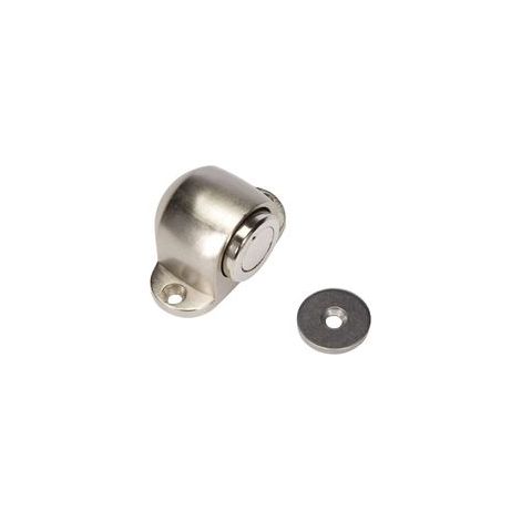 Butée de porte magnétique compacte en métal, fabriquée en acier inoxydable, pour la protection des portes contre les chocs, adaptée à un usage domestique, butée de porte en acier inoxydable sans clous (1/3)