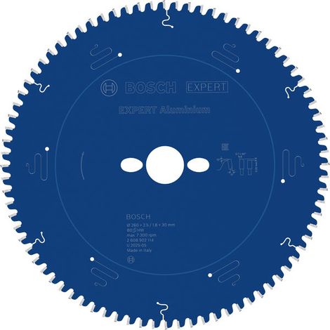 Bosch EXPERT Aluminium Circular Saw Blade 260 x 2.5/1.8 x 30 mm T80 2608902114