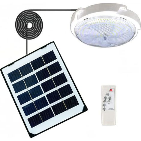 Plafonnier solaire d'intérieur intelligent IP66, lampe de jardin à lumière solaire pour l'extérieur avec lumière du couloir de ligne pour la décoration du jardin (1/5)