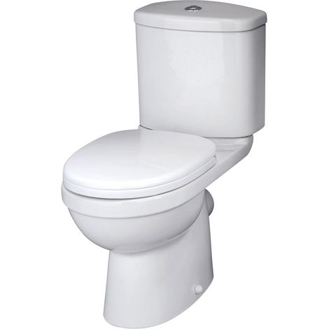 Close Coupled Toilet, Cistern & Seat - TOILETSET10 (1/2)