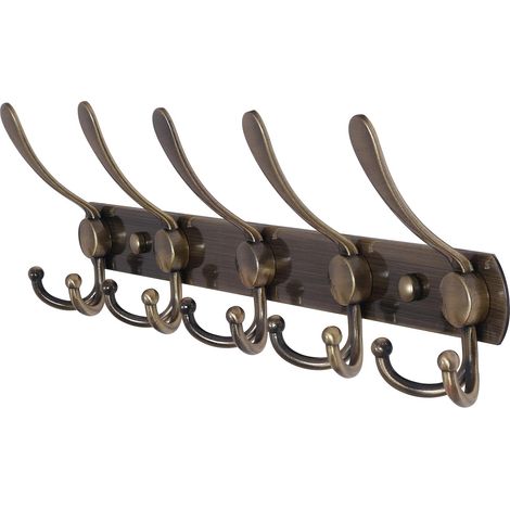 Garderobenhaken Garderobenleiste Tür Hakenleiste Wandhaken für Bad Küche Wohnzimmer.,Bronze (1/5)