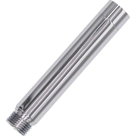 Rallonge de pommeau de douche, prolongateur de sortie d'eau, rallonge de tuyau de douche bas pour salle de bain, en acier inoxydable massif (8 pouces, finition chromée)