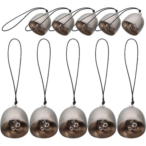 Clochettes miniatures en alliage argenté pour loisirs créatifs (20 pièces) (1/5)