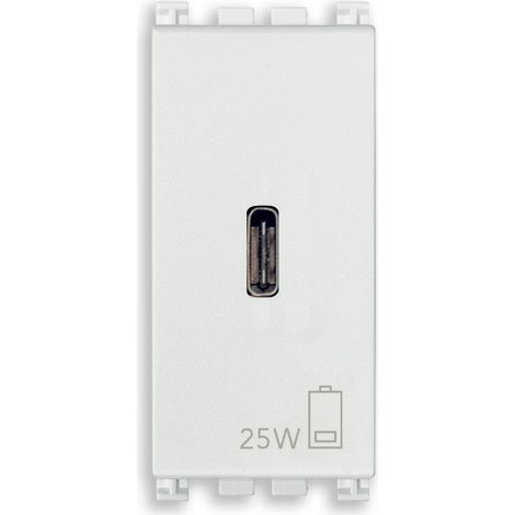 VIMAR - 19292.C.25.B Alimentatore USB C PD 25W bianco