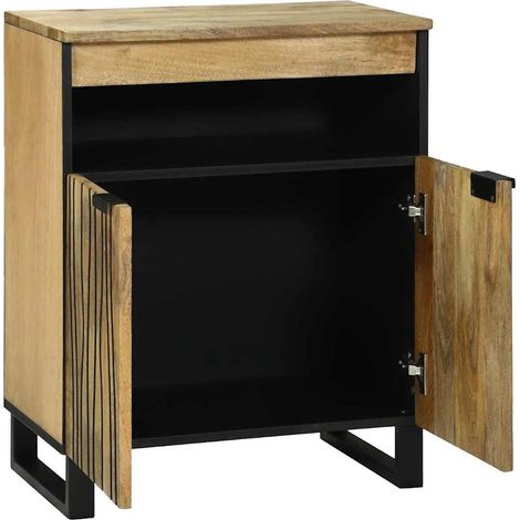 Sideboard/Anrichte/Buffet Braun 60 x 33 x 75 cm massives Mangoholz LXWW436373 (1/5)