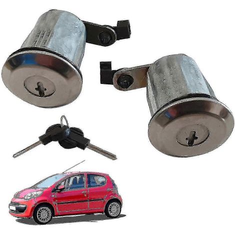 Juego de llaves para cerraduras de cilindro de puertas de modelos Peugeot 107, Citroën C1 y Toyota Aygo (2005-2014) - Original para ajuste original (1/3)
