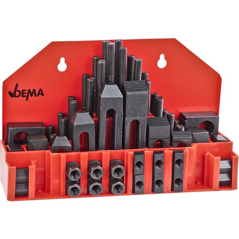 Spannwerkzeugsortiment Spannpratzen M10 58-teilig T-Nutensteine Aufspann Set