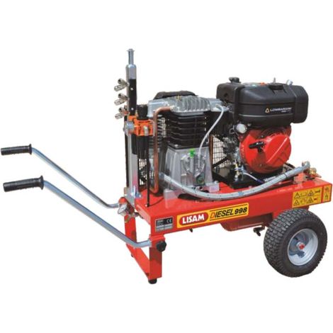 Motocompressore Lisam LM 990 Diesel motore Lombardini con avviamento manuale